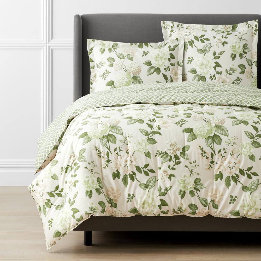 Legends Hotel Green Multi Blooming Flowers Twin/Twin XL Wrinkle-Free Sateen Comforter price history on PriceWatchPro