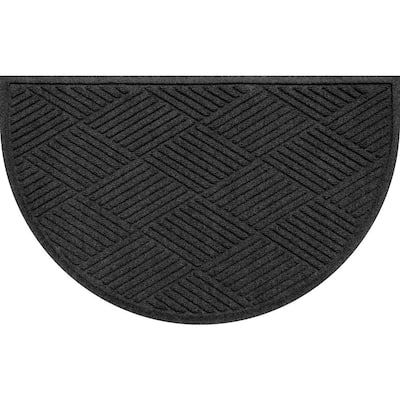 HALF MOON BLACK Indoor Floor Mat By Kavka Designs - Bed Bath