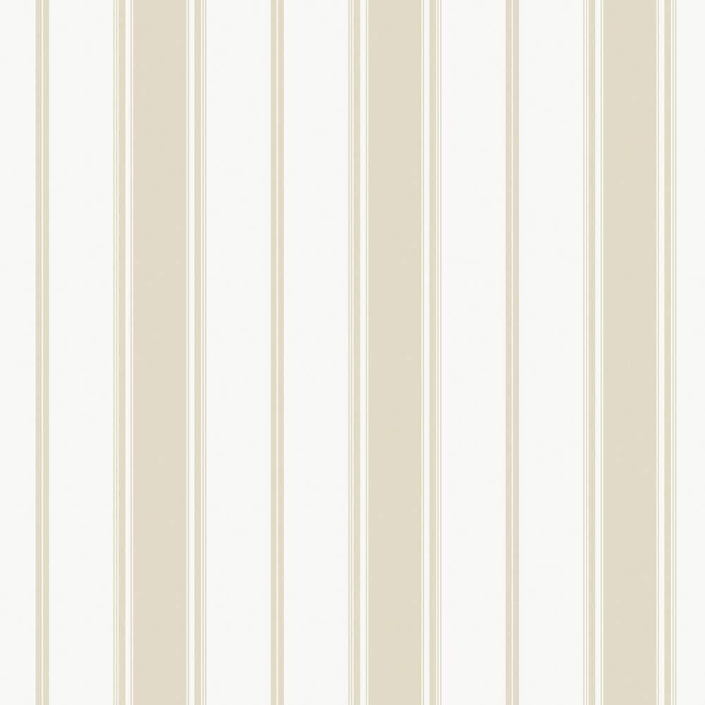 Smart Stripes 3 Beige Heritage Stripe Matte Finish Non-Pasted Vinyl on Non-