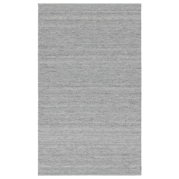 Lamanda 3 ft. x 10 ft. Gray/Light Blue Solid Handmade Indoor/Outdoor Runner Area Rug