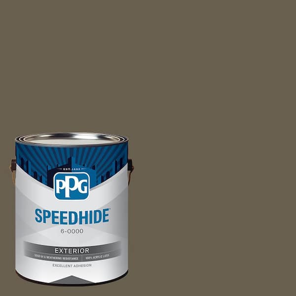 SPEEDHIDE 1 gal. PPG1101-7 Lemur Flat Exterior Paint