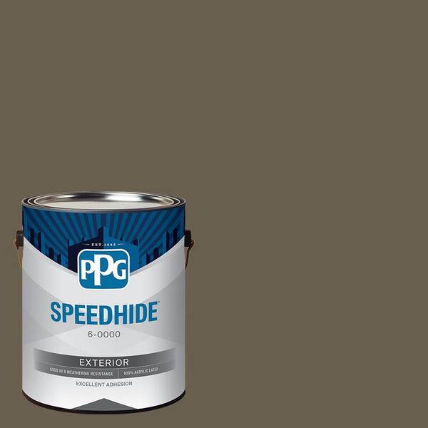 SPEEDHIDE 1 gal. PPG1101-7 Lemur Satin Exterior Paint