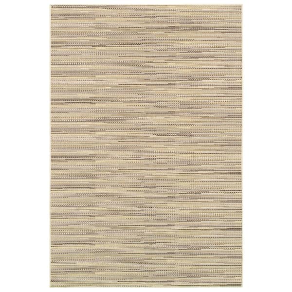 Couristan Monaco Larvotto Sand-Multi 8 ft. x 11 ft. Indoor/Outdoor Area Rug