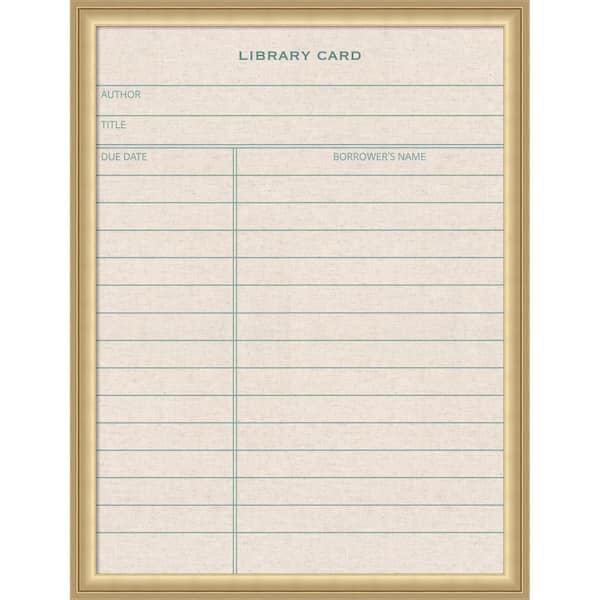 Florence 26 in. x 20 in. Gold Plastic Magnetic Framed Memo Board