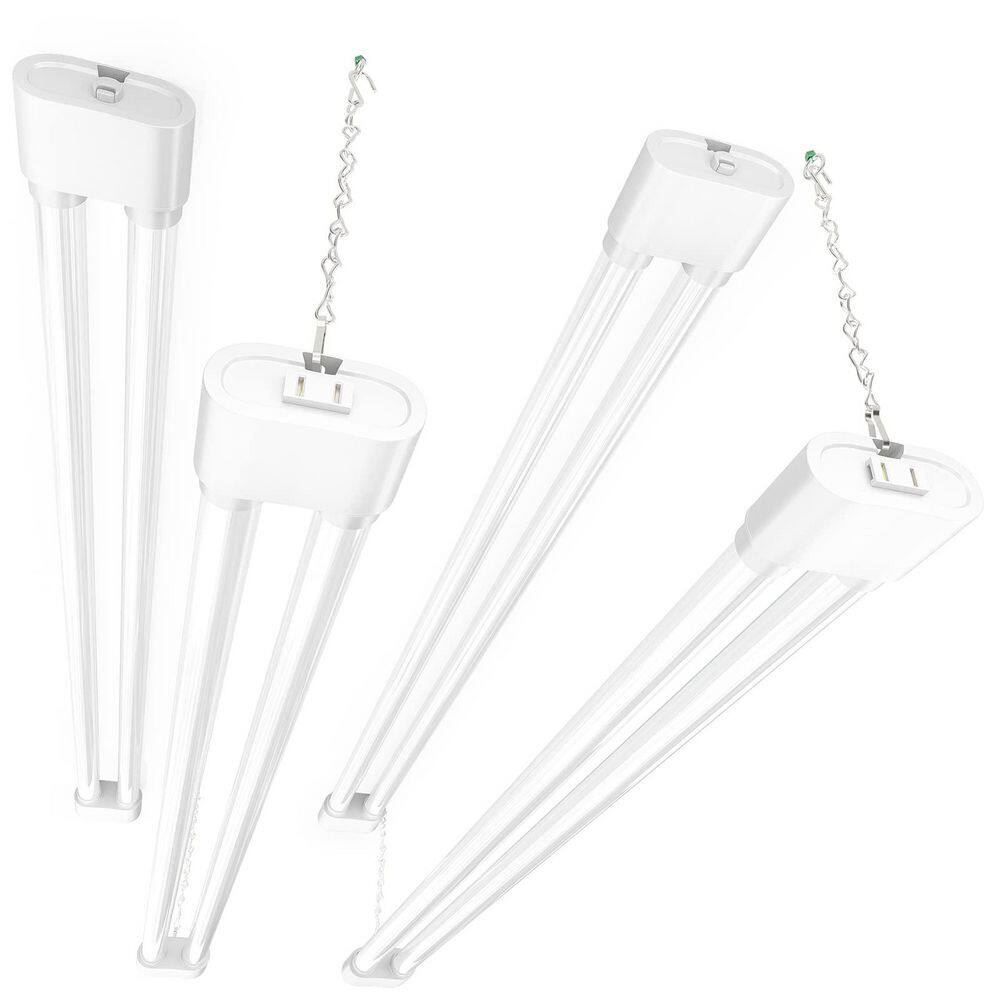 Linkable LED Shop Light 4 ft. 36-Watt 5000K Daylight White Surface or Hanging Mount Fixture (4-Pack) price history on PriceWatchPro