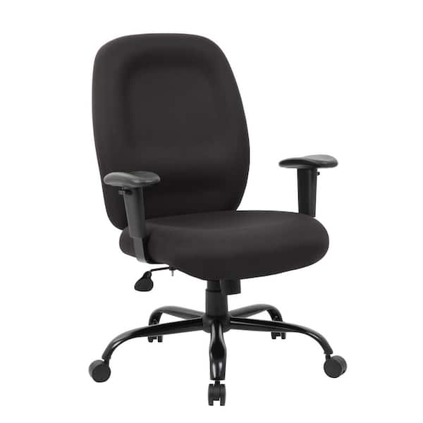 BOSS Office Products Black Heavy Duty Task Chair 400 lb. Capacity