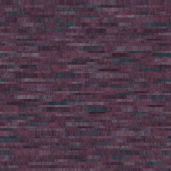 The Wallpaper Company 8 in. x 10 in. Purple Mini Subway Tiles Wallpaper Sample