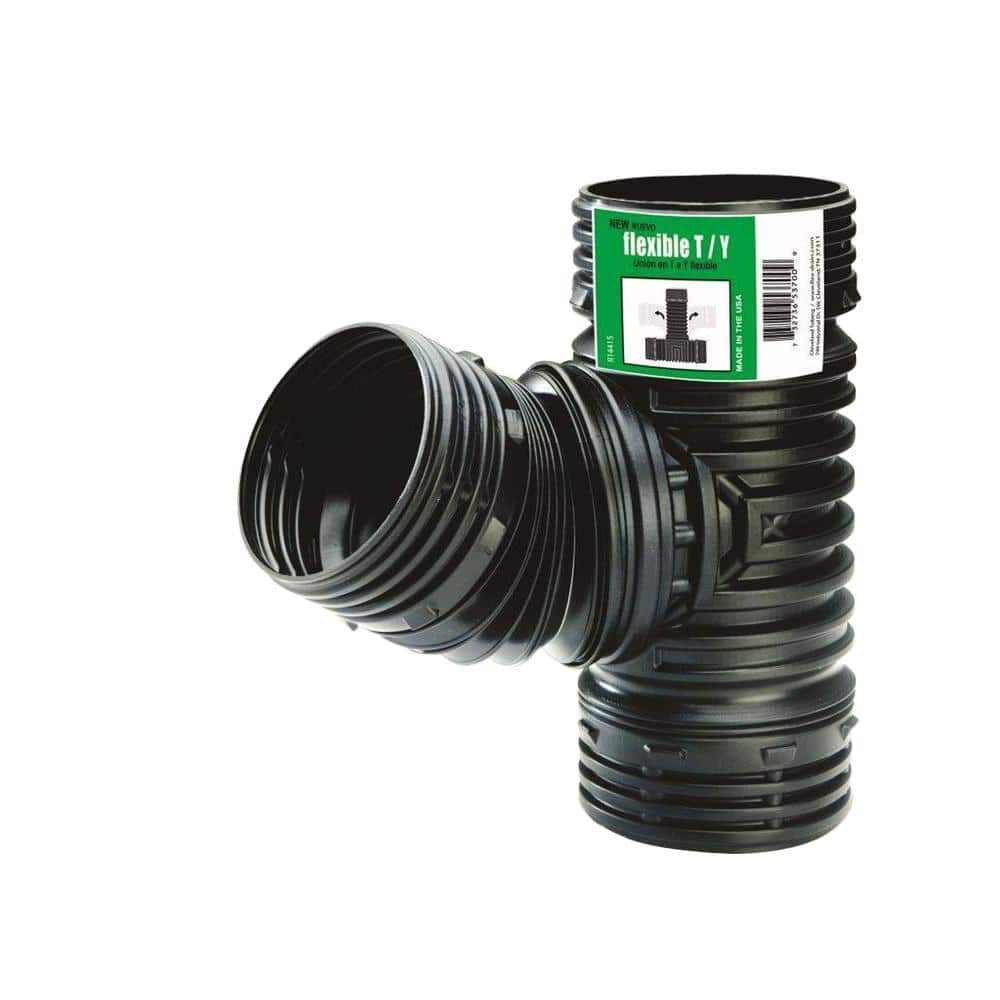 FLEX Drain 4 in. Black Copolymer DMV Flexible Tee/Wye price history on PriceWatchPro