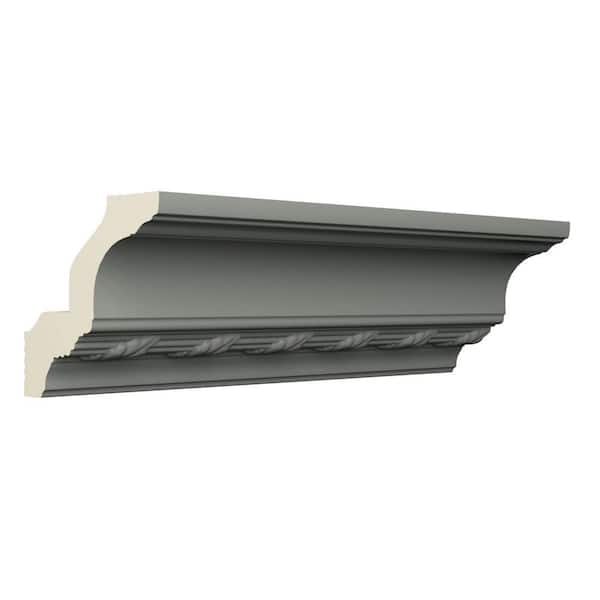 Ekena Millwork Ophelia 4 in. D x 5.75 in. W x 96 in. L Polyurethane Crown Moulding