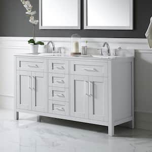 OVE Decors Tahoe II 60 in. W x 21 in. D x 35 in. H Single Sink Bath ...