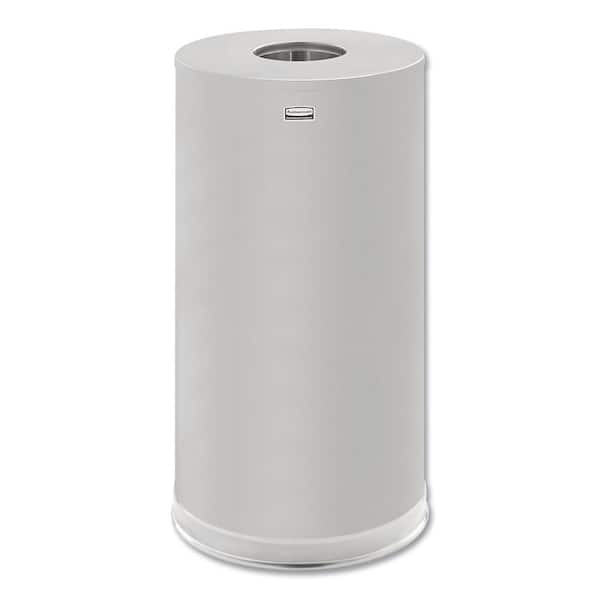 Rubbermaid Commercial Products Atrium 15 Gal. Satin Stainless Steel Open  Top Trash Can RCPCC16SSSGL - The Home Depot