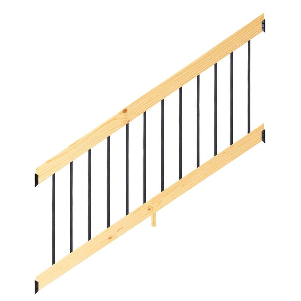 ProWood 6 ft. Southern Yellow Pine Stair Rail Kit with Aluminum Square