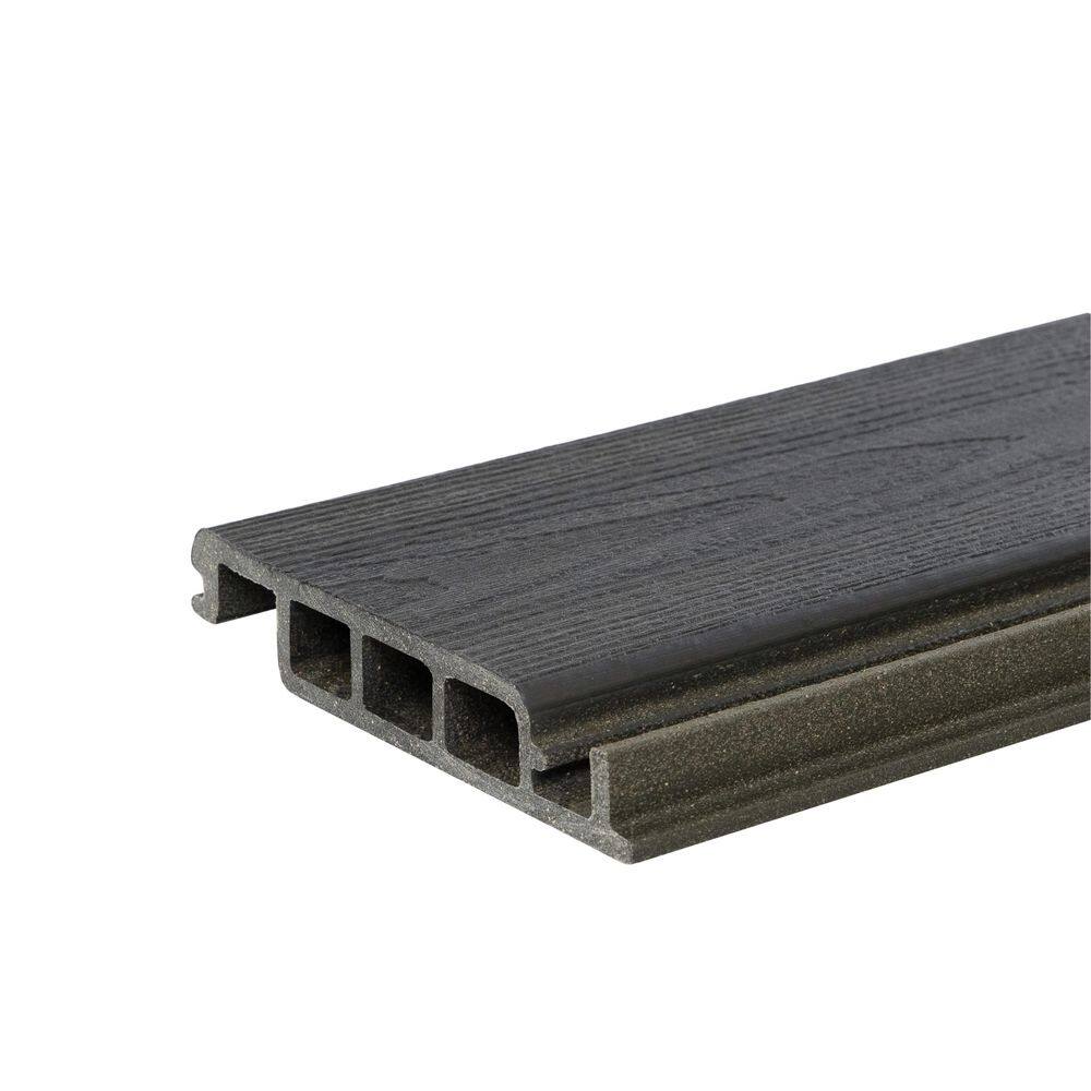 Water-Shedding 5.25 in. Boardwalk Gray Composite Deck Board Sample price history on PriceWatchPro