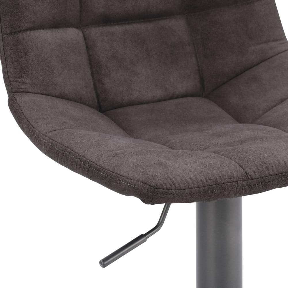 Palmer Distressed Grey Adjustable Swivel Barstool Set