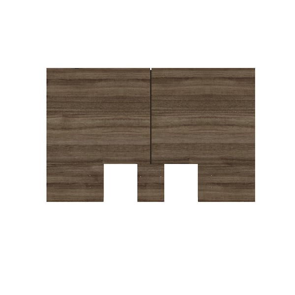 Nexera James Grey Full Size Panel Headboard 235389 - The Home Depot