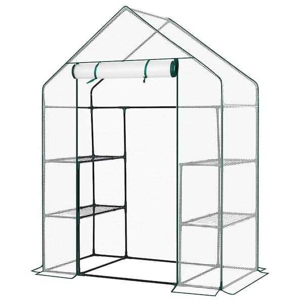 56 in. W x 29 in. D x 77 in. H PE-Covered Portable Greenhouse