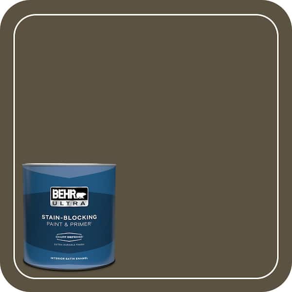 BEHR ULTRA 1 qt. #S-H-730 Eagle Rock Extra Durable Satin Enamel Interior Paint & Primer