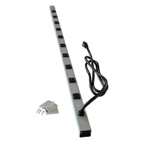 Wiremold CabinetMATE 10-Outlet 20 Amp Power Strip, 6 ft. Cord