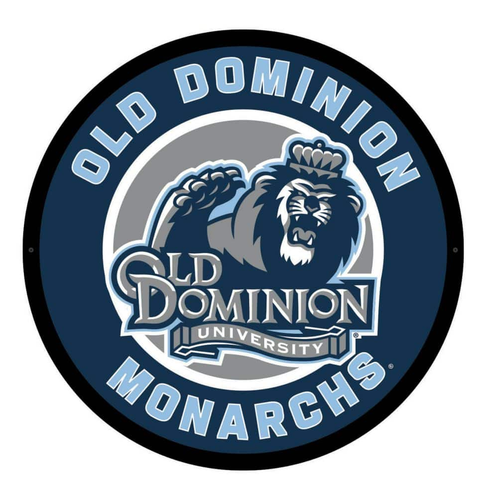 Evergreen Old Dominion University Round 23 in. Plug-in LED Lighted Sign ...