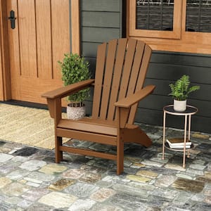 POLYWOOD Grant Park Traditional Curveback Adirondack Chair in Navy