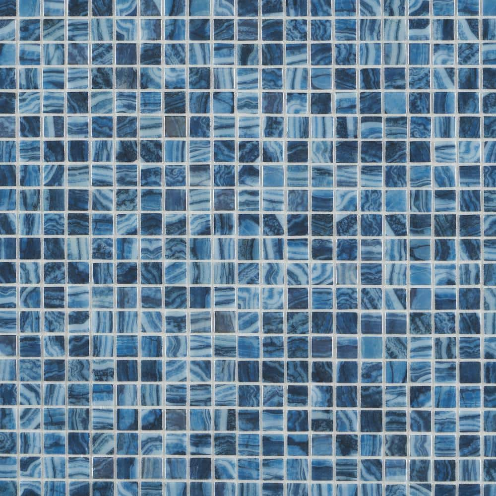 Rapids Bali 4 in. x 0.19 in. Polished Glass Floor and Wall Mosaic Pool Tile Sample -  Ivy Hill Tile, EXT3RD106262