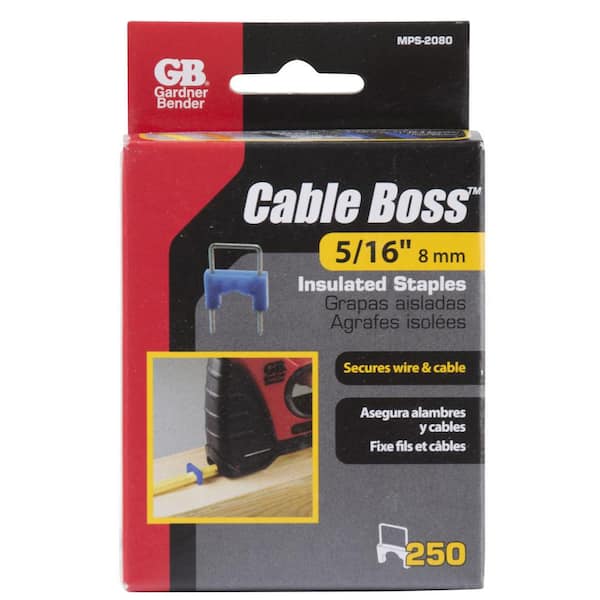 Cable Bos Blue Gardner Bender MPS-2080 Small Cable Staple 5/16 in 250 pcs