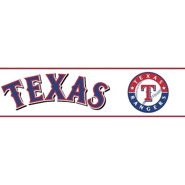 Major League Baseball Boys Will Be Boys II Texas Rangers Wallpaper Border