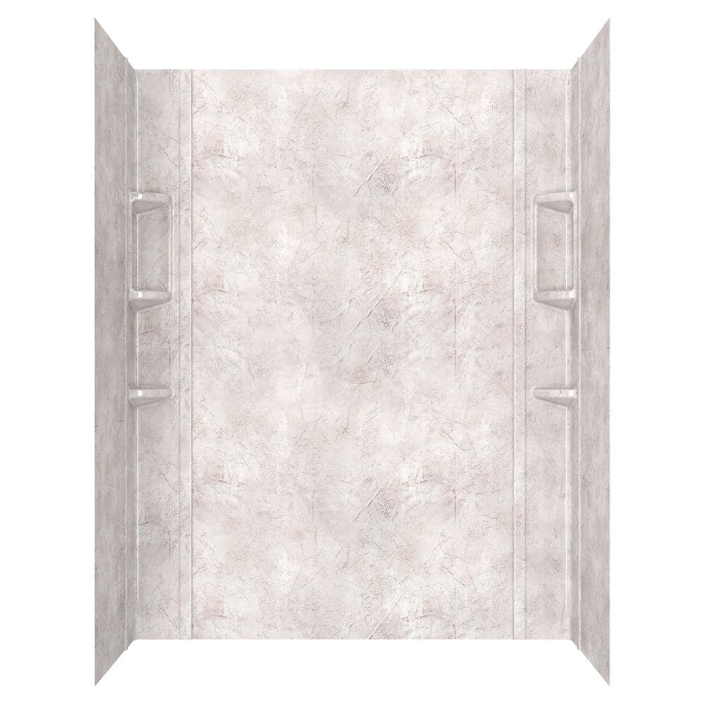 American Standard Ovation 32 in. x 60 in. x 72 in. 5-Piece Glue-Up Alcove Shower Wall Set in Beige Parchment
