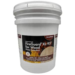 FireGuard XL-95 - 5 Gal. - Clear - Class A Flame Retardant Interior Wood Stain for Interior Raw Wood