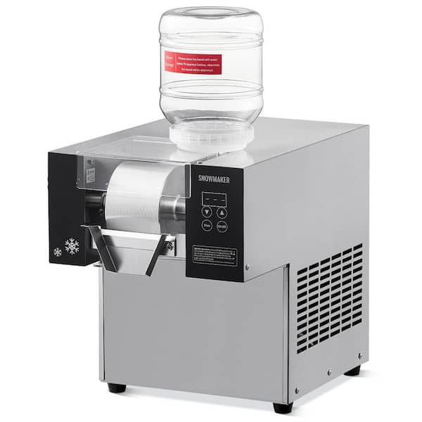 Commercial Snowflake Ice Machine, 2822.4 oz. /24 H Snowflake Ice Maker, Stainless Steel Snow Cone Machine Silver