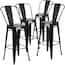 Metal Outdoor Bar Stool (4-Pack)