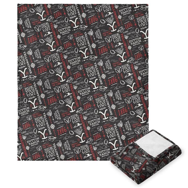 Yellowstone Holiday Ride Multi Color Silk Touch Throw