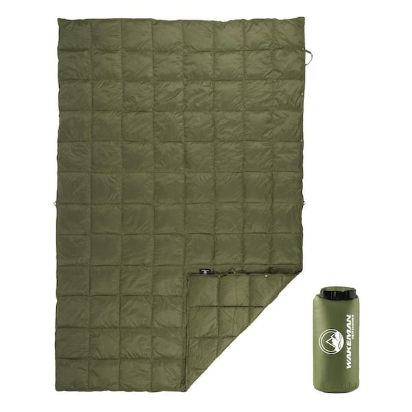 78 x 52 in. Down Camp Blanket, Green
