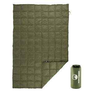 78 x 52 in. Down Camp Blanket, Green