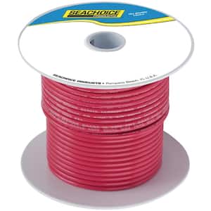 Tinned Copper Marine Wire, 6 AWG, Red, 100 ft.
