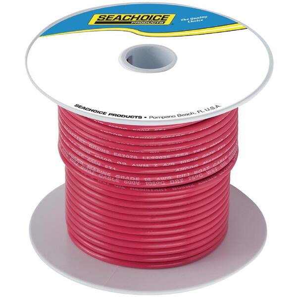 Ancor Marine Grade Tinned Copper Wire - 16 AWG Red, 250 Foot Roll (600V, 105°C)