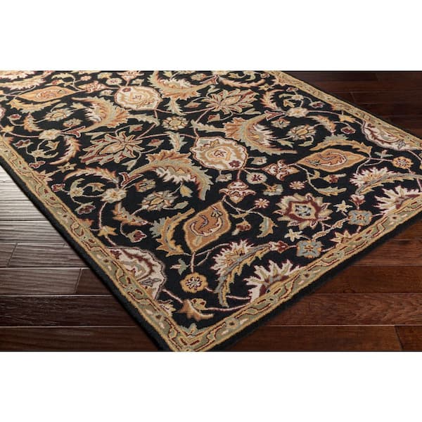 Middleton 2 ft. W x 14 ft. L Indoor Runner Handmade Rug Black