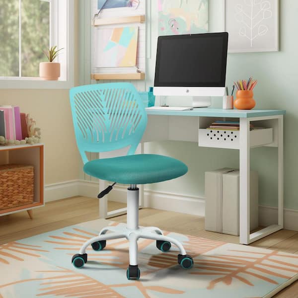 Carnation Mesh Adjustable Height Ergonomic Office Chair in Tropical Tea with Breathable Back Swivel Study Chair