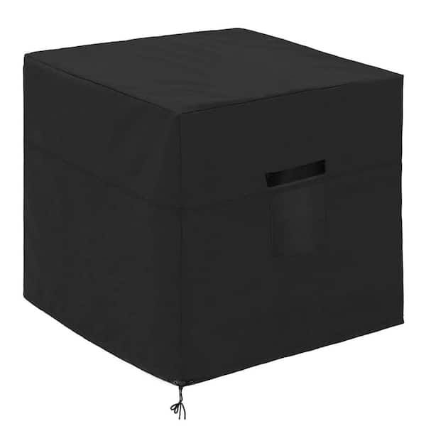 36" L x 36" W x 39" H Black Air Conditioner Cover for Outside Unit