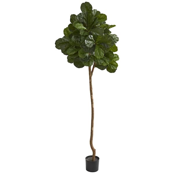 Nearly Natural Indoor 7 in. Fiddle Leaf Fig Artificial Tree 9108 - The ...