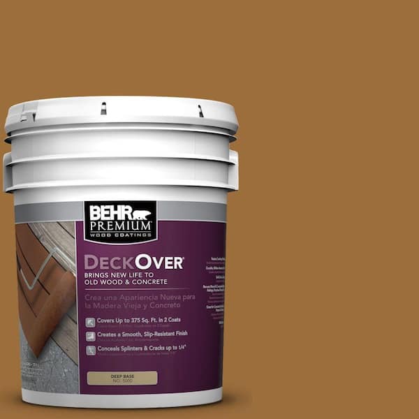 BEHR Premium DeckOver 5 gal. #SC-146 Cedar Solid Color Exterior Wood and Concrete Coating