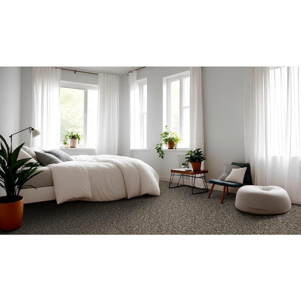 Piece Of Cake Rocking Chair Brown 33 oz. Solution Dyed Polyester Texture Installed Carpet
