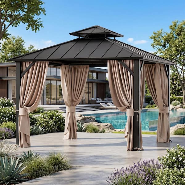 fona Ultra Series 8 ft. x 8 ft. Gazebo Replacement Privacy Curtain