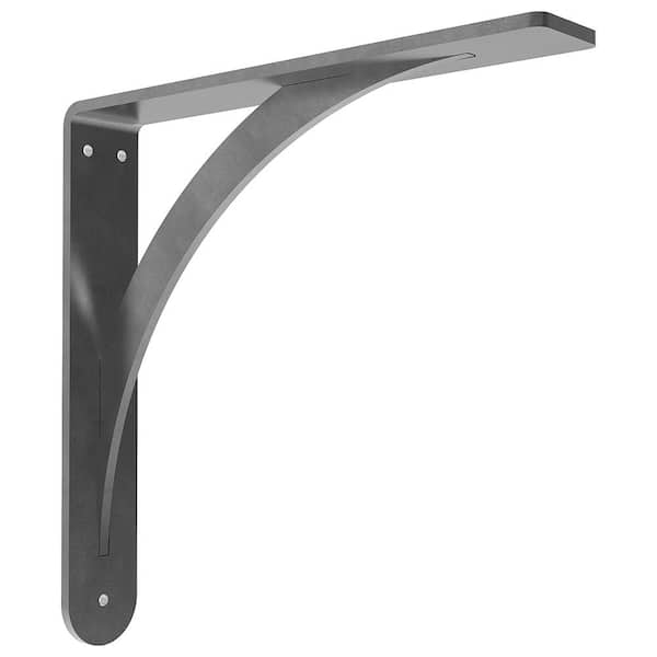 Federal Brace Brunswick 10 in. x 2 in. x 10 in. Steel Low Profile Countertop Bracket