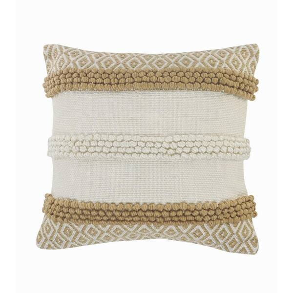 white textured pillows