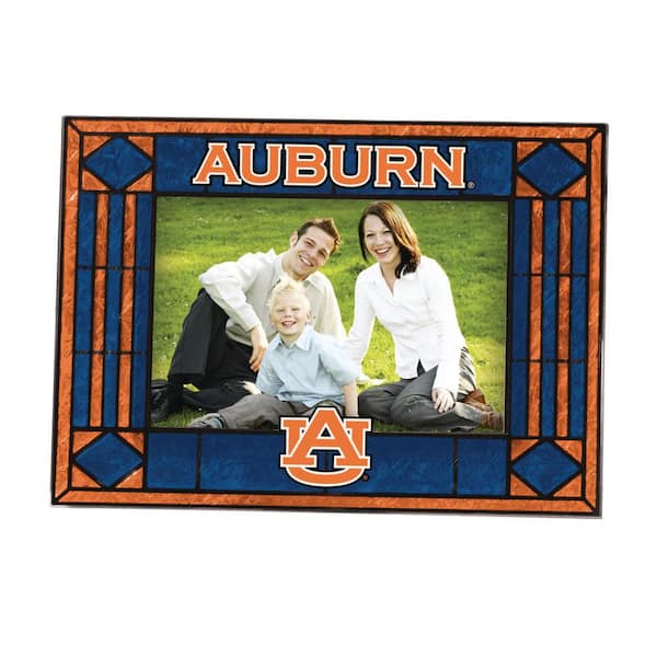 The Memory Company NCAA 4 in. x 6 in. Gloss Multicolor Art Glass Auburn Picture Frame