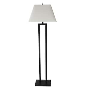 60 in. Contemporary Metal Floor Lamp in a Bronze Finish