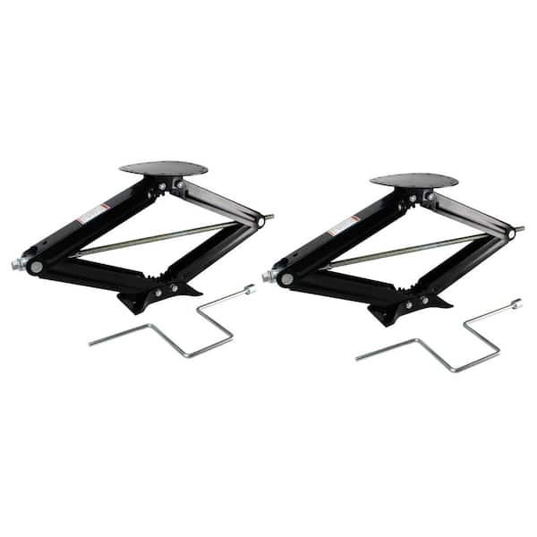 Quick Products RV Stabilizing and Leveling Scissor Jack, 5,000 lbs. Max, 30 in. - Pair