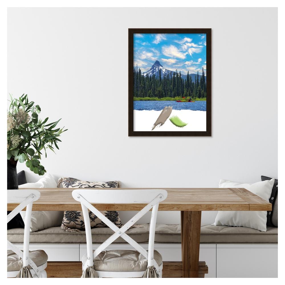 Espresso Brown Satin Wood Wall Picture Frame 26" x 20"