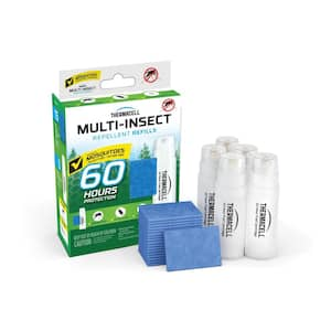 Outdoor Multi-Insect Repeller Refill Kit with 60-Hour Coverage and Deet Free